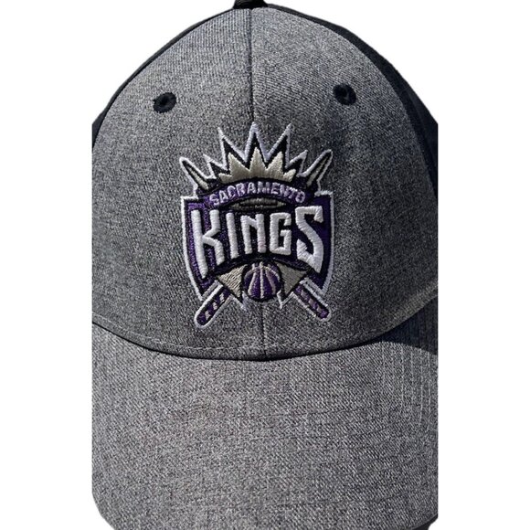 Sacramento Kings Strapback Hat Adult One Size Black Basketball NBA Vtg Hit Wear - Picture 3 of 10